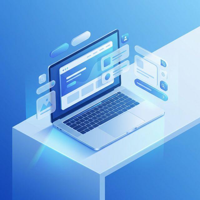 Modern web design and development with floating UI components